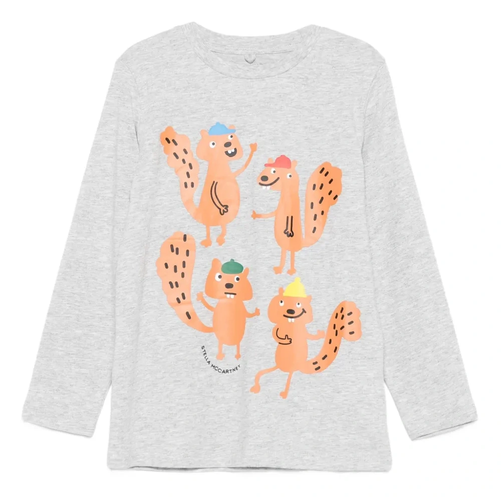 Топ с длинными рукавами и принтом