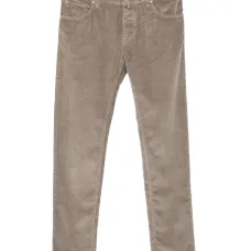 Вельветовые брюки с карманами