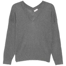 Свитер в рубчик с эффектом металлик Свитер в рубчик с эффектом металлик