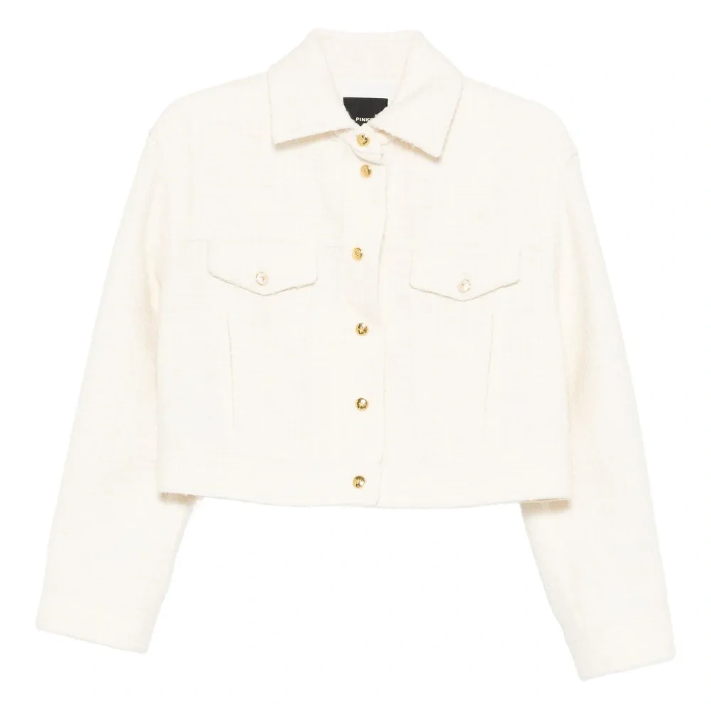 Укороченный твидовый жакет