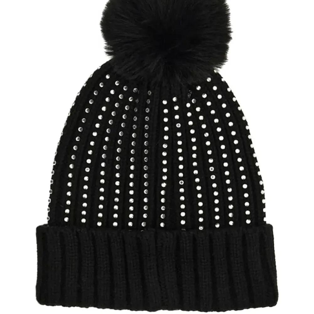 Шапка бини с помпоном