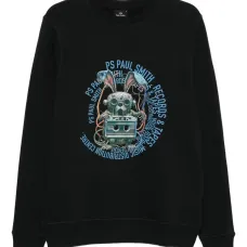 Толстовка с круглым вырезом и принтом