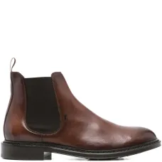 Кожаные ботинки с эластичными вставками