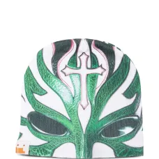 Шапка бини с принтом