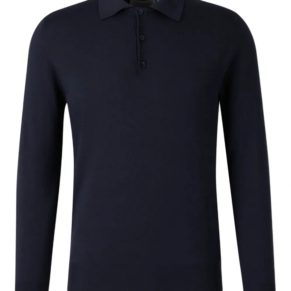 Свитер с воротником поло