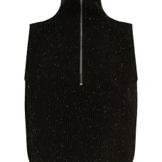 Топ с высоким воротником на молнии Топ с высоким воротником на молнии