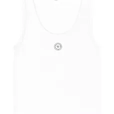 Топ Baby в рубчик с нашивкой-логотипом