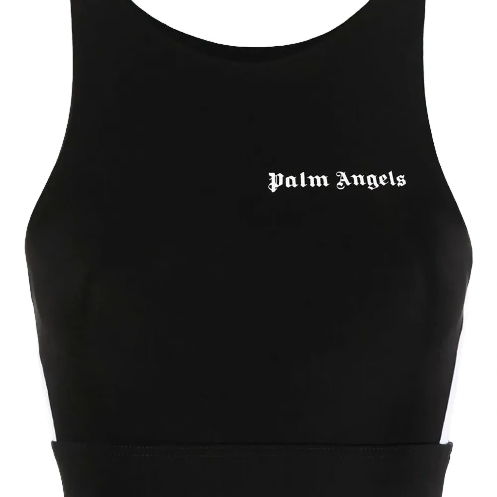 Спортивный топ с отделкой в полоску