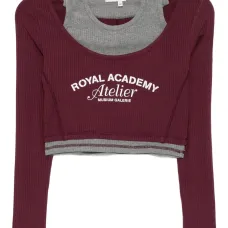 Многослойная футболка с надписью