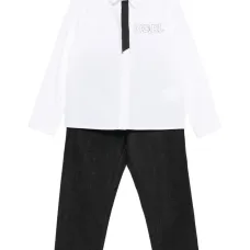 Комплект из топа и брюк с логотипом Комплект из топа и брюк с логотипом