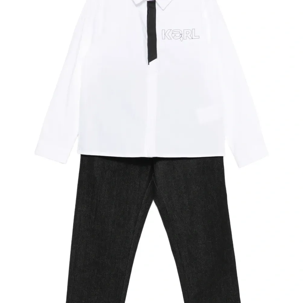 Комплект из топа и брюк с логотипом