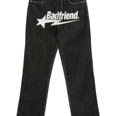 Джинсы с пятью карманами и логотипом