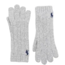 Вязаные перчатки с вышитым логотипом