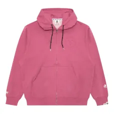 Худи на молнии с тисненым логотипом