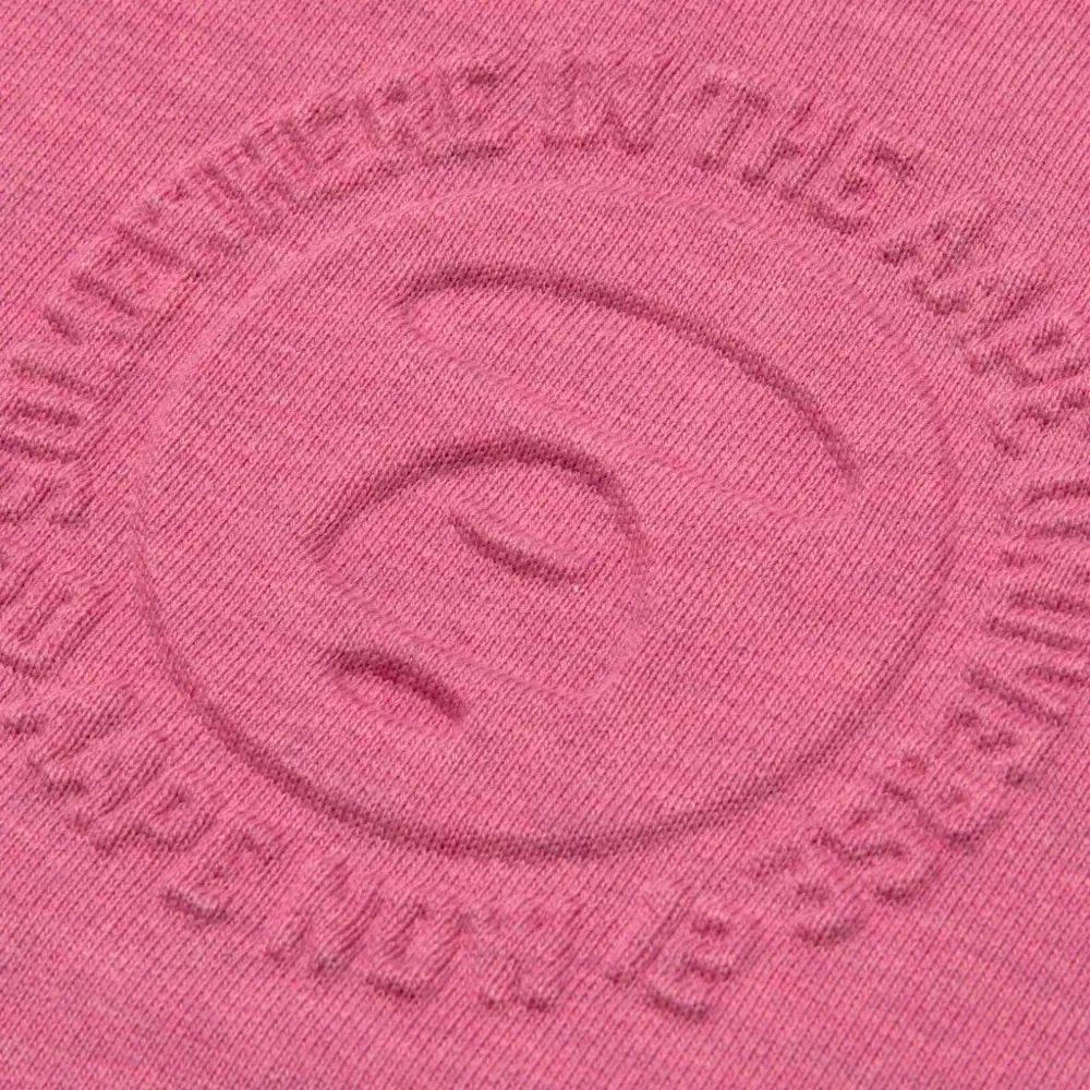 Худи на молнии с тисненым логотипом