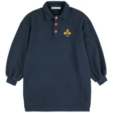 Платье с вышивкой в виде клевера