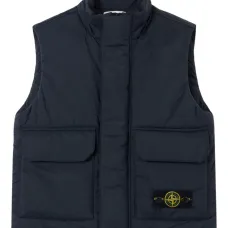 Жилет без рукавов с накладными карманами