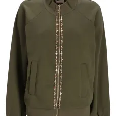 Декорированный бомбер на молнии Декорированный бомбер на молнии