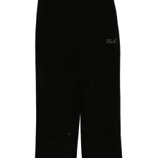 Брюки с тиснённым логотипом