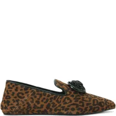 Балетки с леопардовым принтом и кристаллами Балетки с леопардовым принтом и кристаллами
