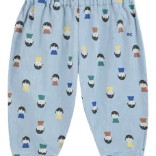 Брюки с принтом девочки и эластичным поясом Брюки с принтом девочки и эластичным поясом