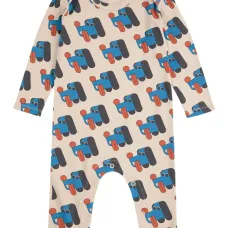 Комбинезон с длинными рукавами и принтом собак