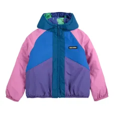 Куртка в стиле колор-блок с капюшоном