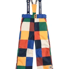 Брюки с лямками и отделкой в технике пэчворк Брюки с лямками и отделкой в технике пэчворк