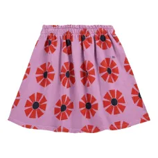 Юбка с цветочным принтом и эластичным поясом