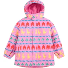 Куртка с капюшоном и принтом "домик для уток"