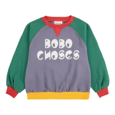 Толстовка в стиле колор-блок с рукавами реглан