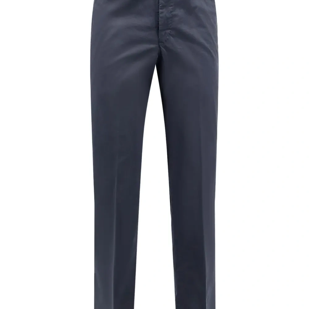 Брюки прямого кроя со складками