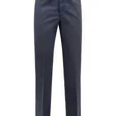 Брюки прямого кроя со складками