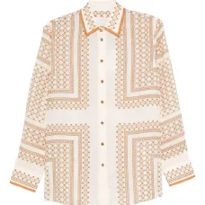 Рубашка с геометричным принтом