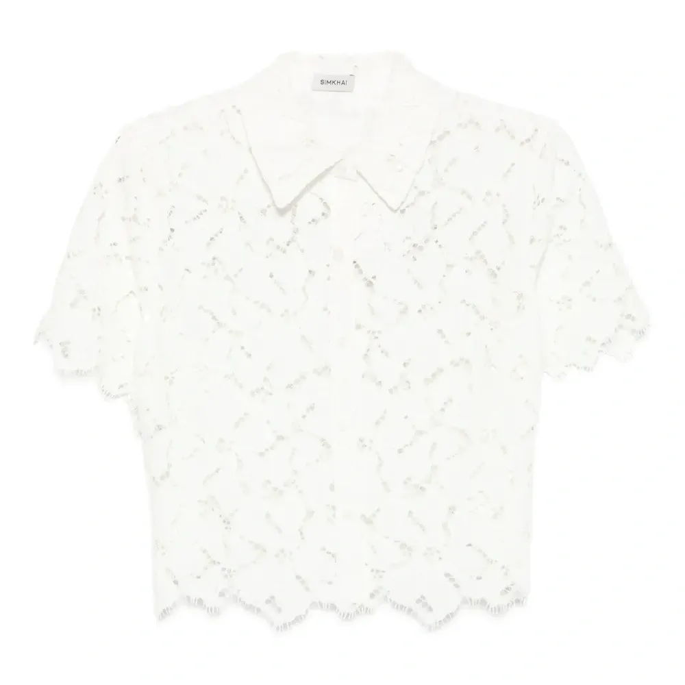 Кружевная рубашка с фестонами