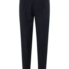 Брюки строгого кроя из смеси хлопка и кашемира