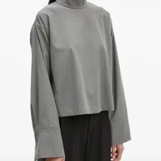 Топ с высоким воротником