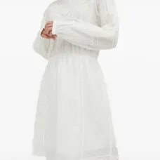 Платье мини с кружевной отделкой Платье мини с кружевной отделкой