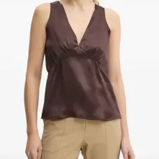 Топ с V-образным вырезом и сборками