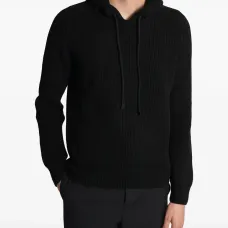 Капюшонный вязаный свитер Капюшонный вязаный свитер