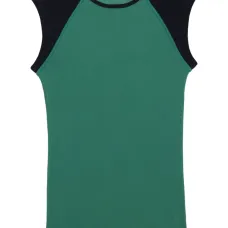 Топ Gene в рубчик с рукавами реглан Топ Gene в рубчик с рукавами реглан