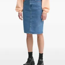 Джинсовая юбка миди Джинсовая юбка миди