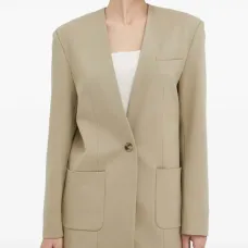 Однобортный топ с карманом