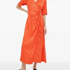 Платье макси с запахом