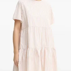 Ярусное платье в полоску