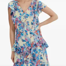 Ярусное платье с оборками