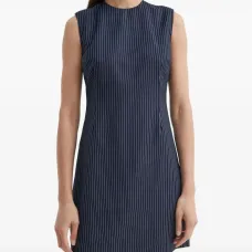 Платье в тонкую полоску