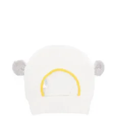 Шапка бини с контрастной отделкой