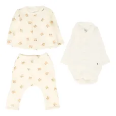 Комплект для новорожденного с принтом