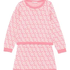 Комплект из юбки и топа с монограммой